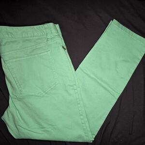 Lands End Stretch Jeans-Womens Size 12-Mint Green-Casual,Irish,St. Patrick's Day